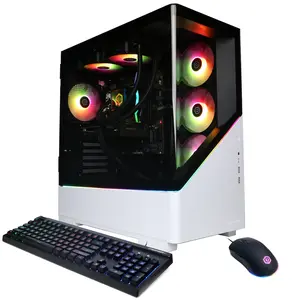 CyberPowerPC SLC10000CPGV22 Gaming Desktop PC, Intel Core Ultra 7 265F, 16GB DDR5, GeForce RTX 5060 8GB, 2TB PCIe 4.0 NVMe SSD, WiFi/BT, RGB Gaming Keyboard/Mouse & Windows 11 Home