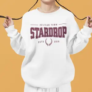 Stardew Valley Stardrop College Style Sweatshirt