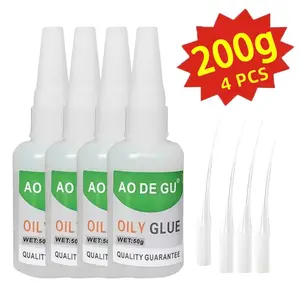 【BUY 2 GET 2】Upgrade to Large Capacity Welding High Strength Oily Glue,Universal Super Glue,Strong Plastic Glue Fast Repair and Curing for Metals, Plastics,with Anti Clog Cap,Strong Adhesive Waterproof Adhesive for Faux Leather,Metals,Wood,Plastics,Rubber