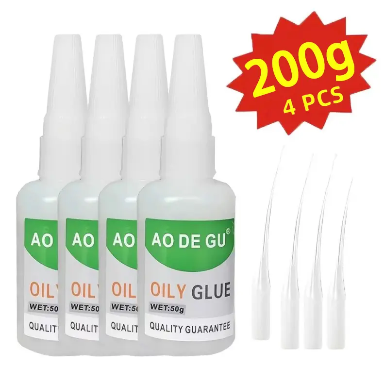 200g High-Strength Industrial Grade Oily Adhesive - Large-Capacity Upgrade, Anti-Clog Cap, Precision Tip, Strong & Fast Bonding, Easy-to-Use, No-Mess Waterproof Glue for Home, Industrial, Automotive Repairs on Plastic/Metal/Wood