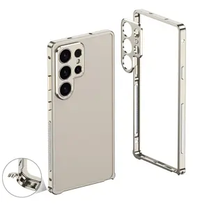 New Phone Case for Samsung Galaxy S25 Ultra/s24 Ultra/s23 Ultra, Ultrathin Aluminum Alloy Back Frame, Aesthetic Lightweight Heat Dissipation Design
