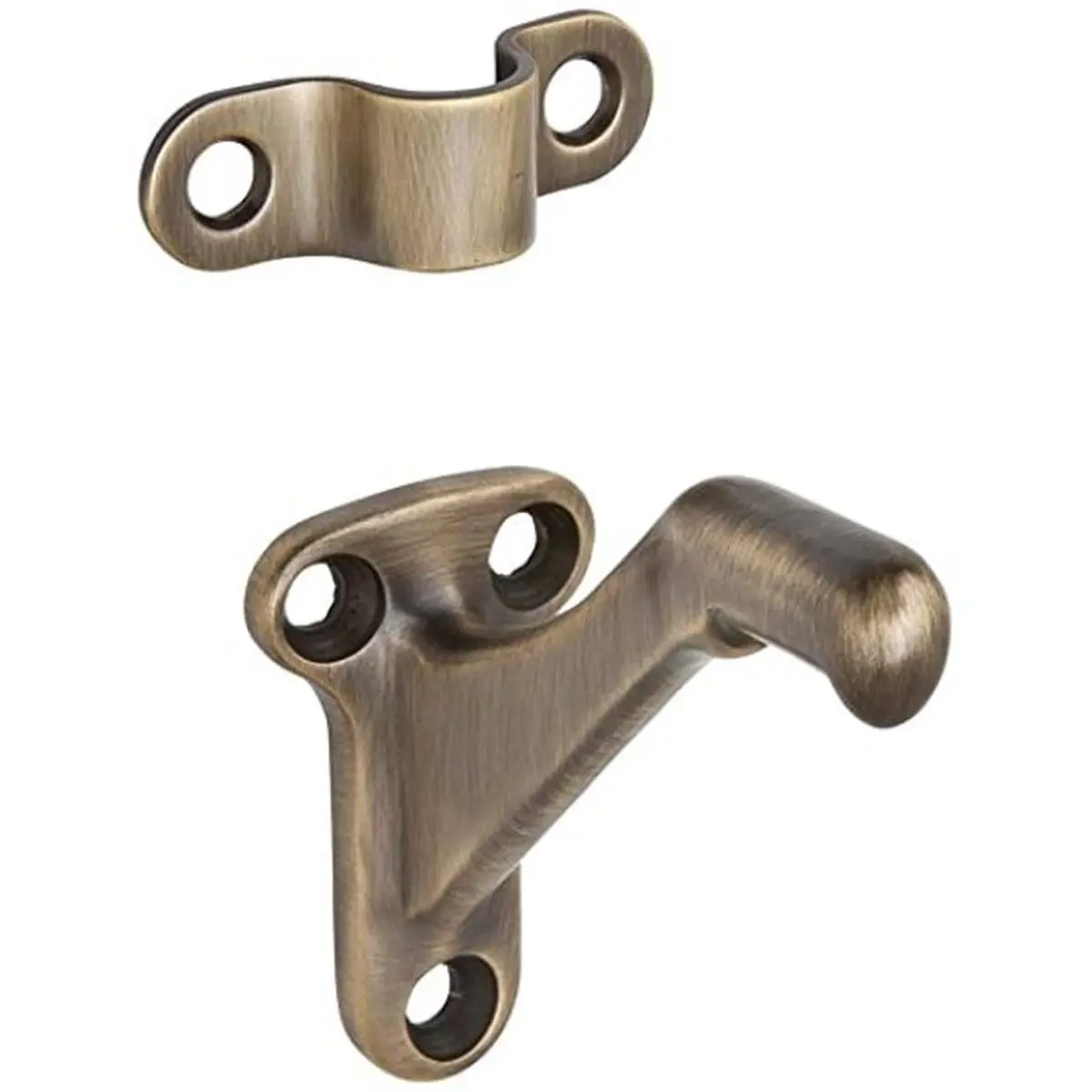 Ives Commercial 059a5 High-Quality Aluminum Handrail Bracket, Antique Brass, Reliable Standing Capacity