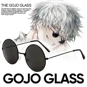 2026 new Gojo Satoru Glasses Anime Jujutsu Kaisen Gojo Satoru Cosplay Black Glasses Eyewear Sunglasses High Quality Party Men Women Prop