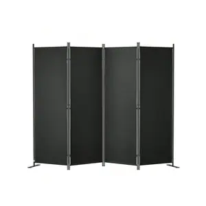 4 Panel Room Divider, 5.6ft High Room Dividers And Folding Privacy Screens, Fabric Partition Room Dividers For Office, Bedroom, Dining Room, Study, Freestanding