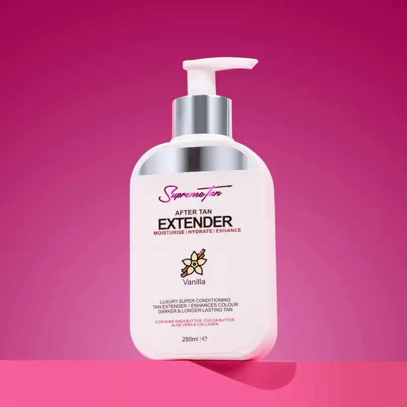 SupremeTan After Tan Extender - Vanilla Luxury Conditioning Formula with Shea Butter, Cocoa Butter, Aloe Vera for Enhanced Darker Tan