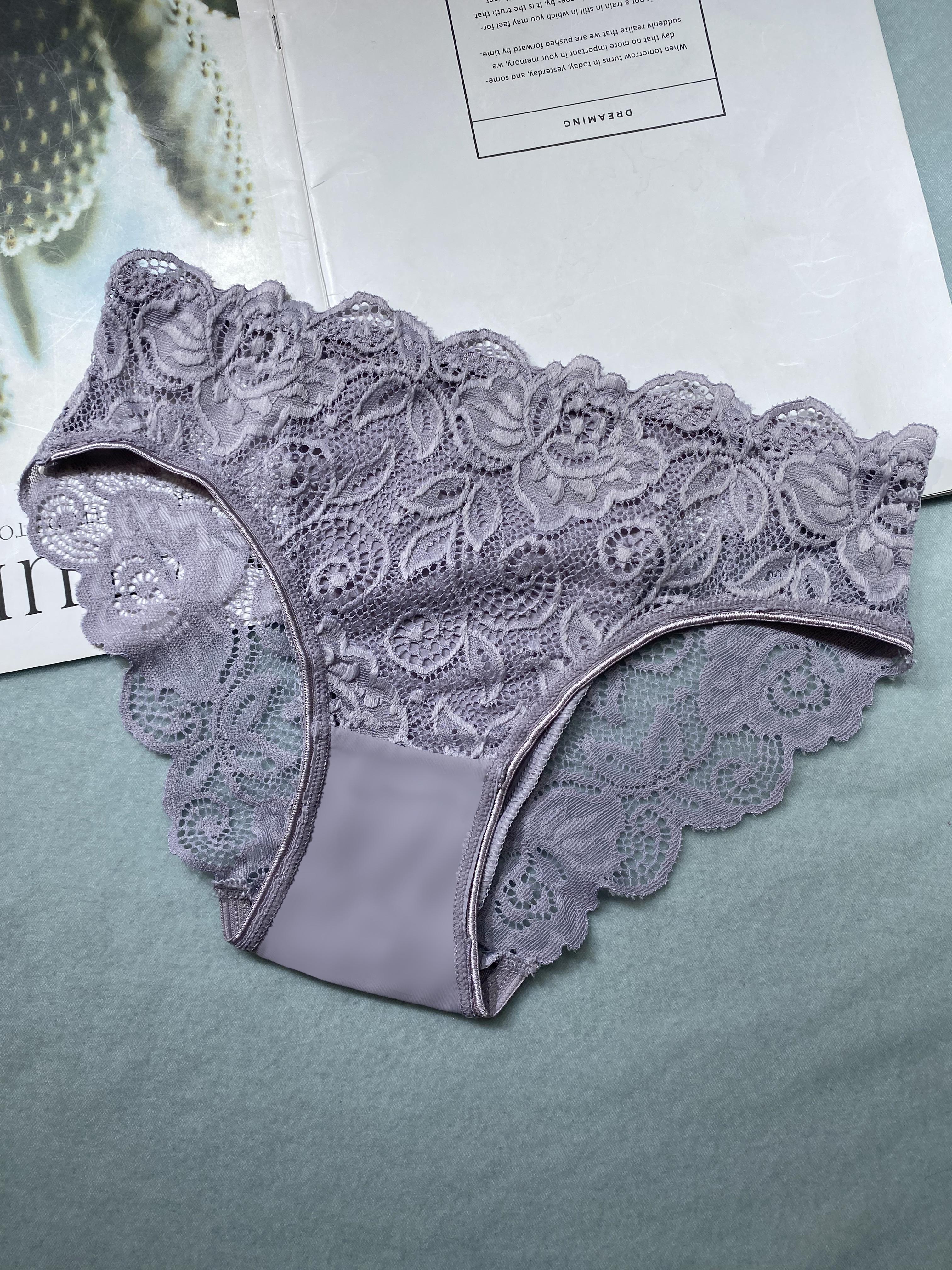 12 women's lace ,sexymid-rise, elasticwaist,semi-transparent floral print,exquisite hollow-out&wavy edges,skin-friendly&comfortable,minimalist.ldeal for matching women's wearweddings,sports and as great holiday gift. you sexy lingerie set underwear