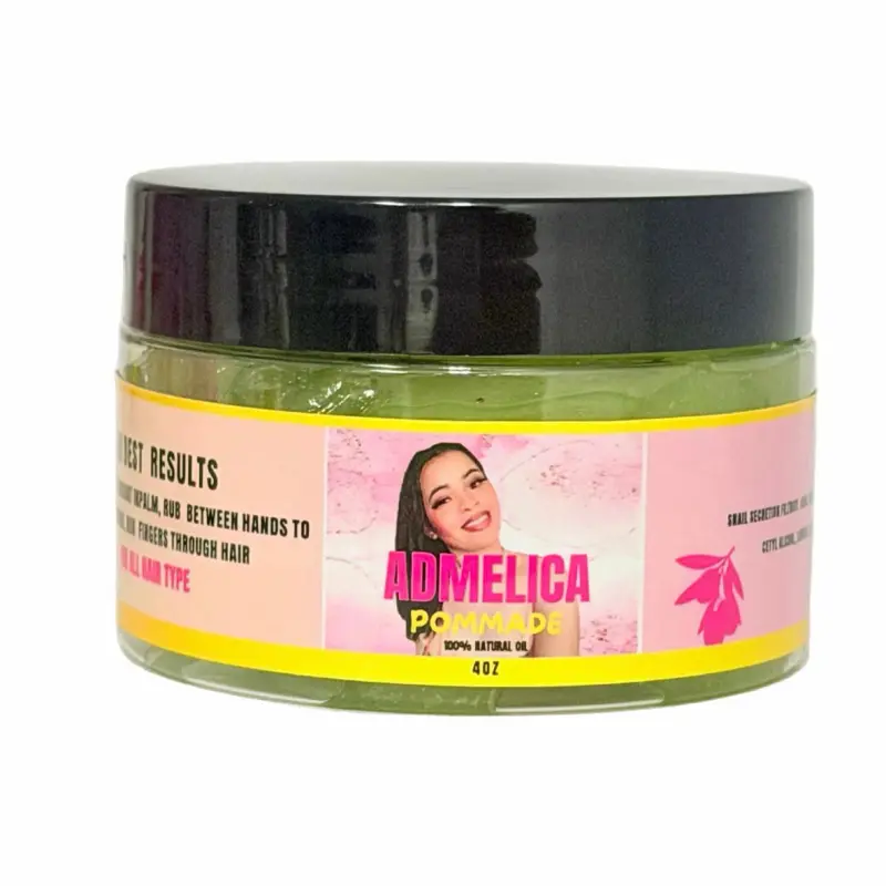 Hair Pommade 4 oz 100% Natural Oil, Green Color, Moisturizing and Nourishing Formula for Healthy Hair Care
