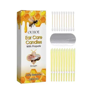 OUHOE Propolis Ear Candles – 10PCS Natural Beeswax Plug Candles for Ear Care, Relaxation & Stress Relief, Professional Spa-Grade Collection