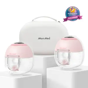 MomMed S33 Luma Built-In Night Light & Pain-Free Breast Pump For Night Pumping,Wearable Breast Pump, Electirc Portable Breast Pump, Breastfeeding Pump with 4 Modes & 9 Levels, 17/19/21mm Flange Inserts Babypump