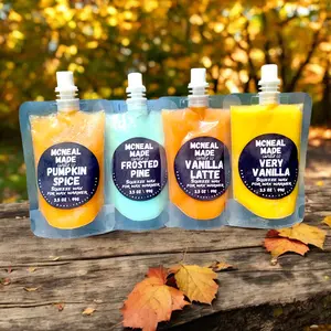 Seasonal Sampler Set of Squeeze Wax Melts Fall Autumn Pumpkin Vanilla Pine Fragrance Scented Freshener Scent Aroma Perfume