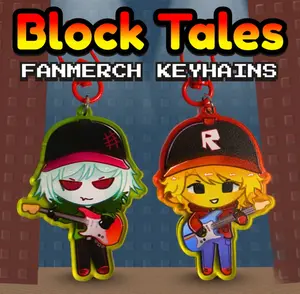 Block Tales Roblox Acrylic Keychain, Roblox Character Acrylic Keychains, Cute, Durable, And Perfect For Bags, Keys, Or Gifts. Great For Daily Use Or As Thoughtful Little Gifts For Your Friends And Yourself.