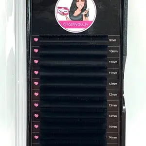 Ilashyou LV Classic Lashes - Curl, CC, D Curls for Eyelashes, 10mm-17mm Eyelashes Extensions Eyelash Extensions Cosmetic - Black Color - Makeup