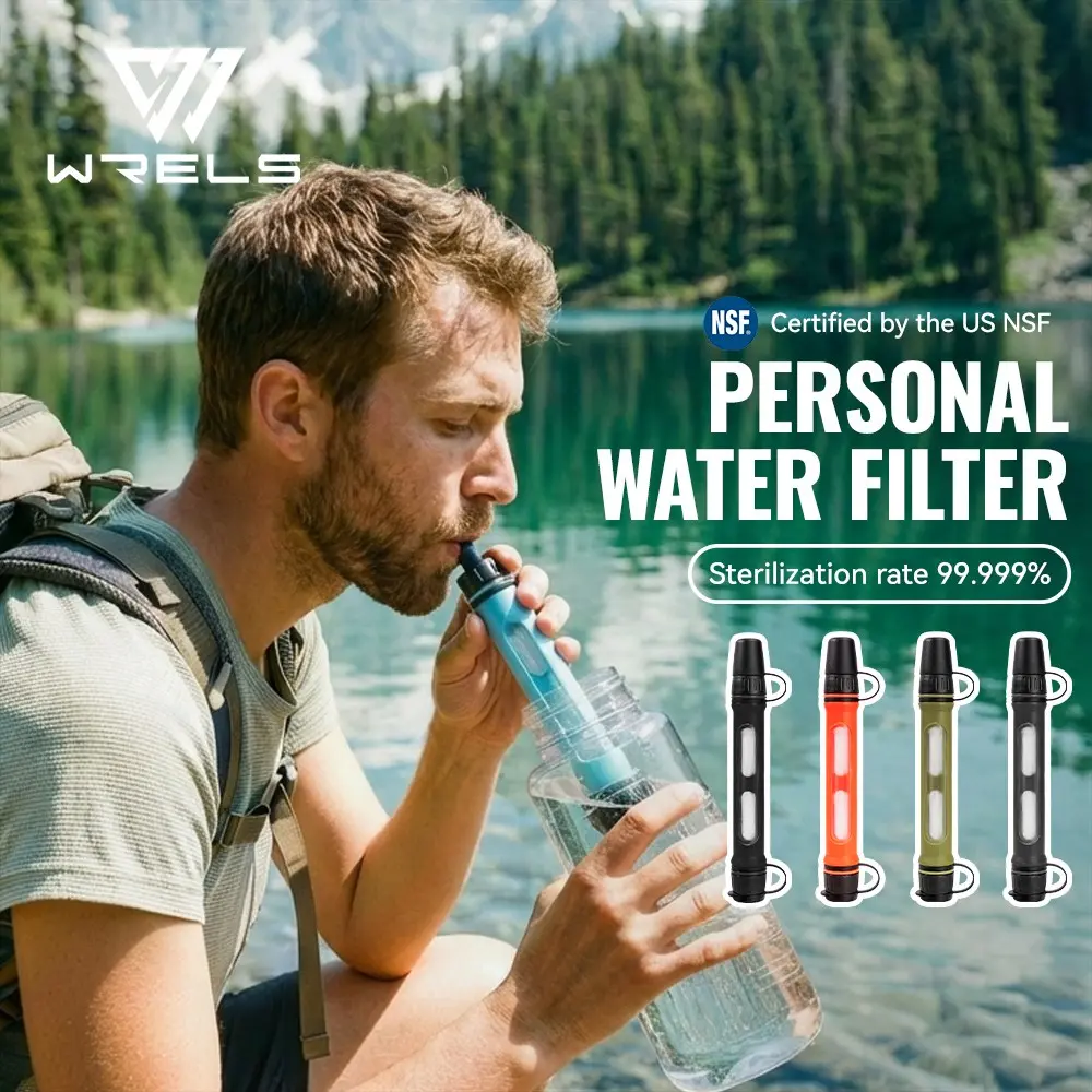 Portable Water Purifier, Gravity Filter, Compact Design, Visualizable Filter Core, Ideal for Outdoor Activities, Emergency Survival