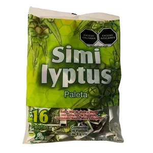Similyptus Lollipops – Menthol, Honey & Eucalyptus with Propolis – Soothing Natural Relief for Throat & Cough/Paletas Similyptus Mentol Miel Eucalipto Con Propóleo Dr. Simi - 16 Pzs Tu Salud Plus
