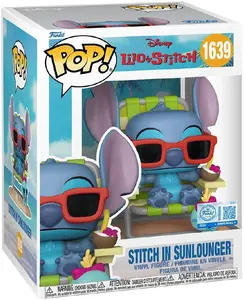 Funko Pop! Lilo & Stitch Stitch in Sunlounger Premium Vinyl Figure #1639