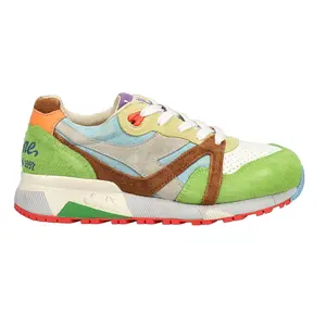 diadora Mens N9000 Alpina Italia Lace Up Sneakers Shoes Casual - Green, Multi