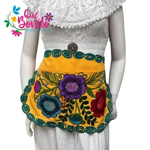 Floral Half Apron One Size with Adjustable Straps