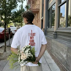 I Treat My Girl Right T-Shirt, Romantic Couple Tee For Him, Valentine’s Day Gift