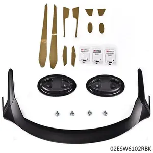 ABS Material Trunk Spoiler Wing Body Kit, Black, Compatible with 17-21 Tesla Model 3 Sedan Rear Auto Replacement Part