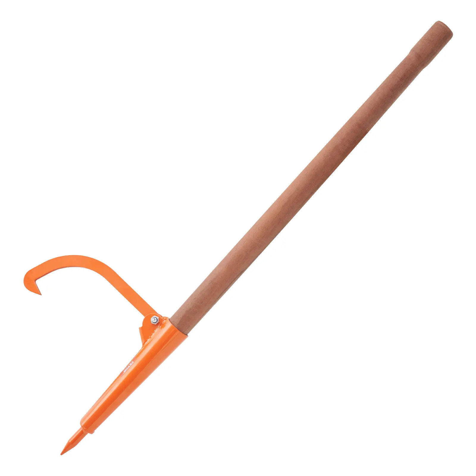【summerfinds】VEVOR Log Peavey, 46.5 in, Wooden Handle Log Lifter, Heavy Duty Log Roller with Max 18 in Opening, Rust-Resistant Log Jack Cant Hook, Felling Log Roller Tool for Rolling, Raising, Turning Logs