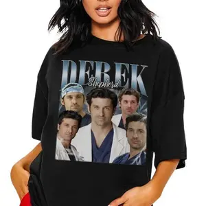 Derek Shepherd Vintage 90s T-Shirt – Grey’s Anatomy Bootleg Homage Tee