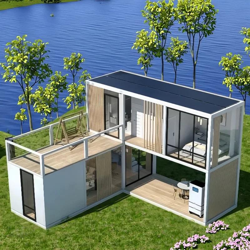 Customized New 20FT 40FT 3 Bedroom Luxury Living Home Prefab House Expandable Container Homes with Bathroom
