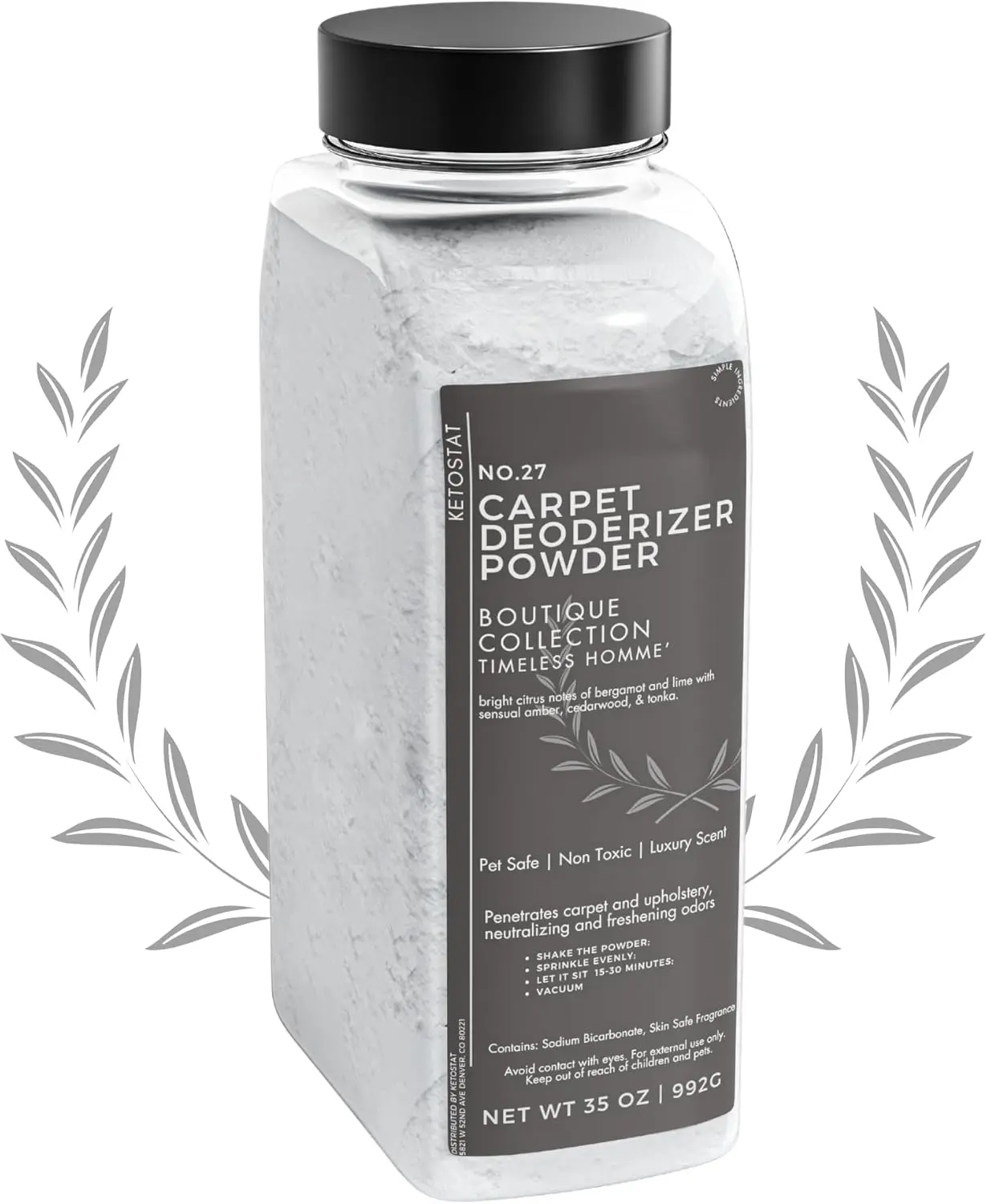 Carpet Deodorizer 35 Oz Carpet Freshner Powder, Hotel Scent Upholstery Deodorizer Vaccuum Safe Pet Odor Eliminator for Home - Luxury Room Deoderizer