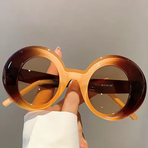 Unisex Simple Style Tinted Lens Sunglasses, Trendy Casual Sunglasses for Everyday Use, Fashion Accessories for Outdoor Activities, Trendy Vintage Sunglasses, Uv Blocking Sunglasses