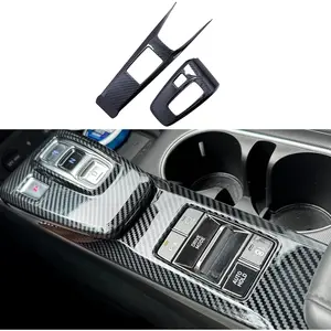 for Hyundai Sonata DN8 2020-2023 Accessories Interior Center Console Gear Shift Panel Decoration Automatic Transmission Box Cover Trim Carbon Fiber