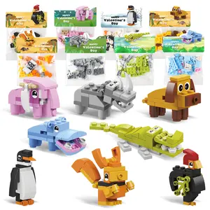 24 Pcs Pre Assembled Animal Party Favors, Perfect Gifts for Kids, Great for Classroom Exchange, School Gifts & Valentine's Day Card Set, Multi-Item Giveaways