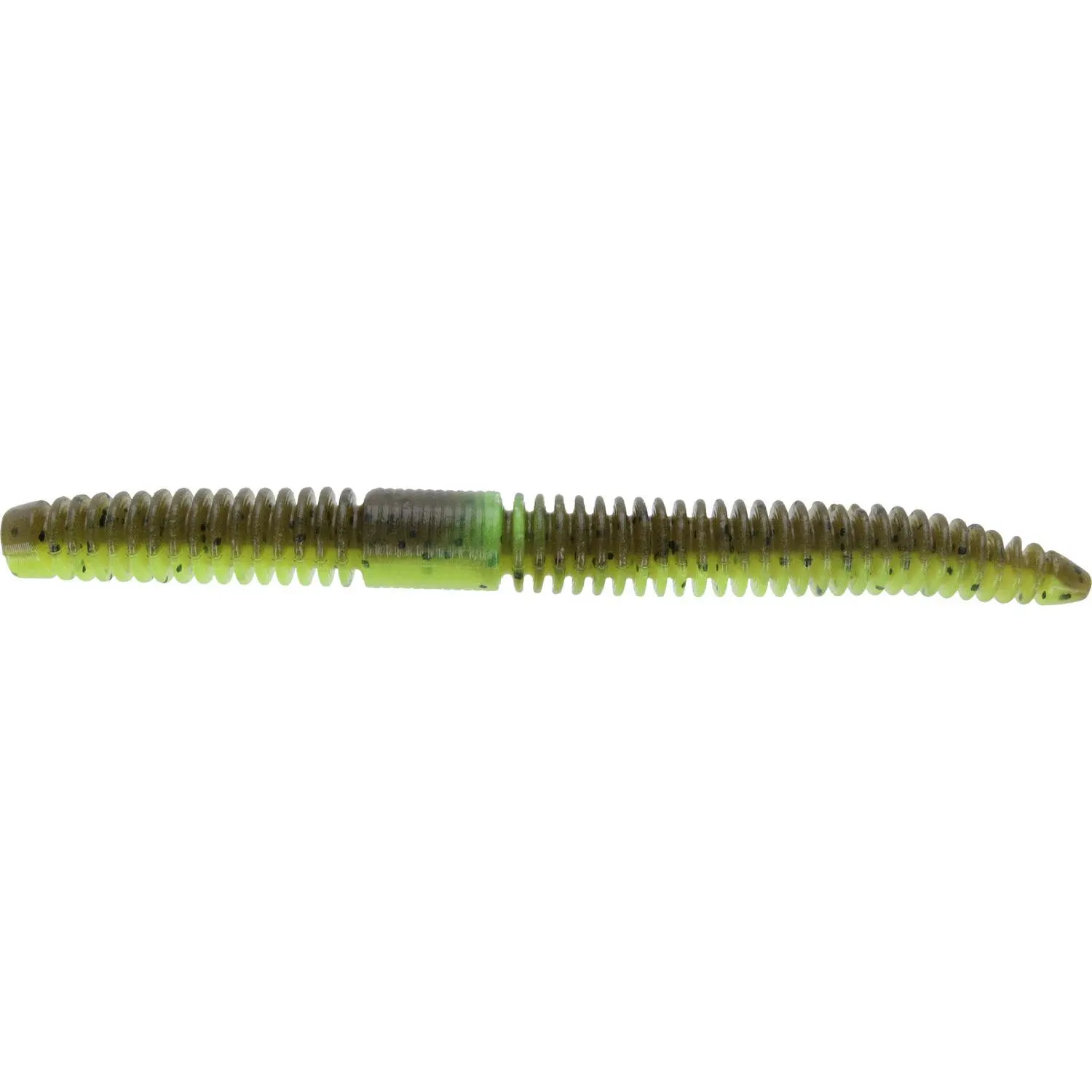Slinko Ned Worm Floating Fishing Lures, 5.5-inch Ribbed Soft Plastic Baits for Ned & Neko Rigs, Bubble Emitting, 7-Pack