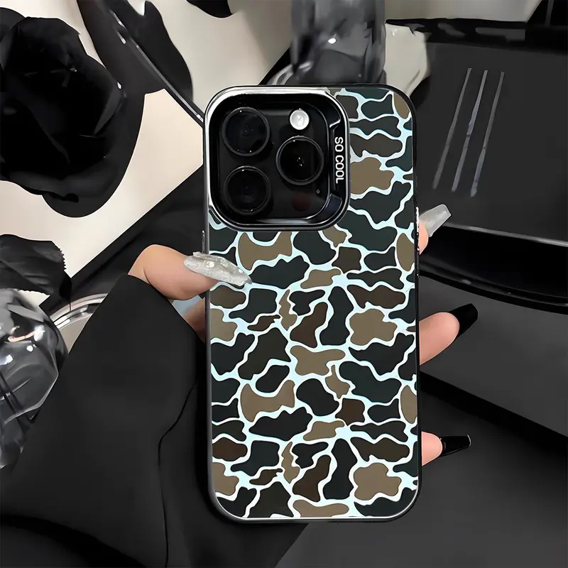 Classic Camo Pattern Shockproof Phone Case For iPhone 7 8 X XR 11 12 13 14 15 16 Pro 17 Max Plus Air 17e Samsung S25 S24 S23 S22 S25ultra S24FE S25+ S24Ultra S23Ultra