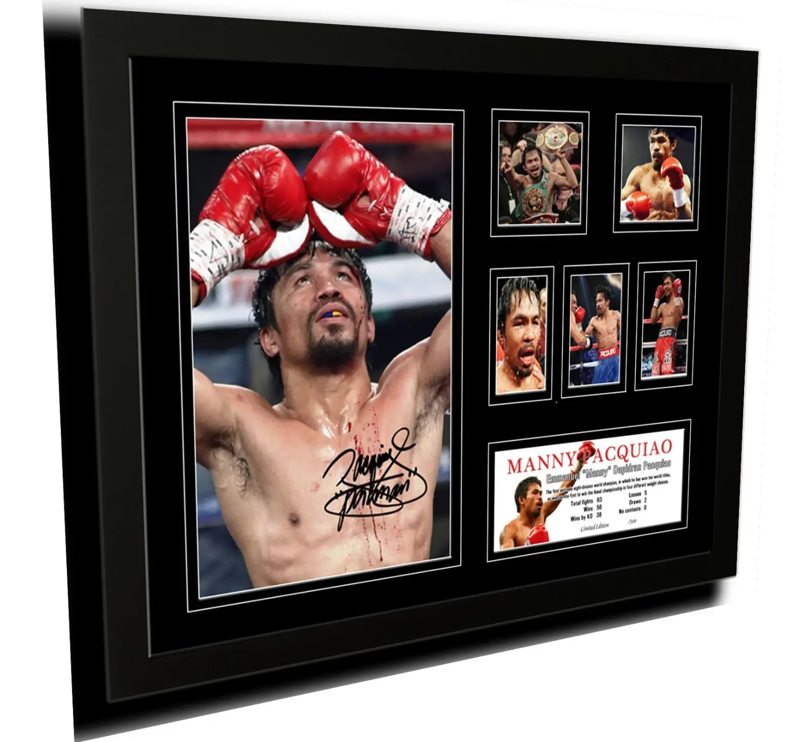 Manny Pacquiao Signed Photo Poster Limited Edition ( Unframed - Print Only )