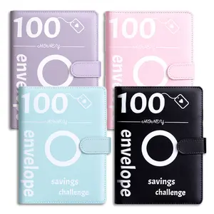 100 Envelope Challenge Binder - Easy 25-Page Digital Pages & 1 Digital Page Notebook, Budget Binder with Cash Notebook & Savings Challenges