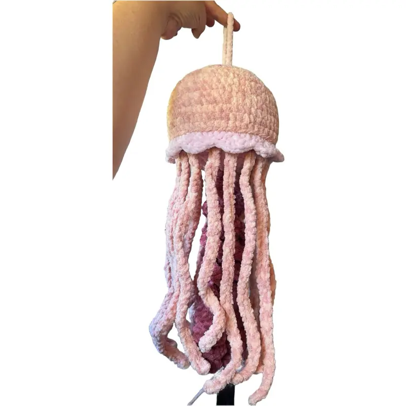 DIY Crochet Jellyfish Kit | Choose 2 Colors | Beginner Amigurumi Plush Kit | Includes Yarn & Tools | Easy DIY Craft + Live Tutorial