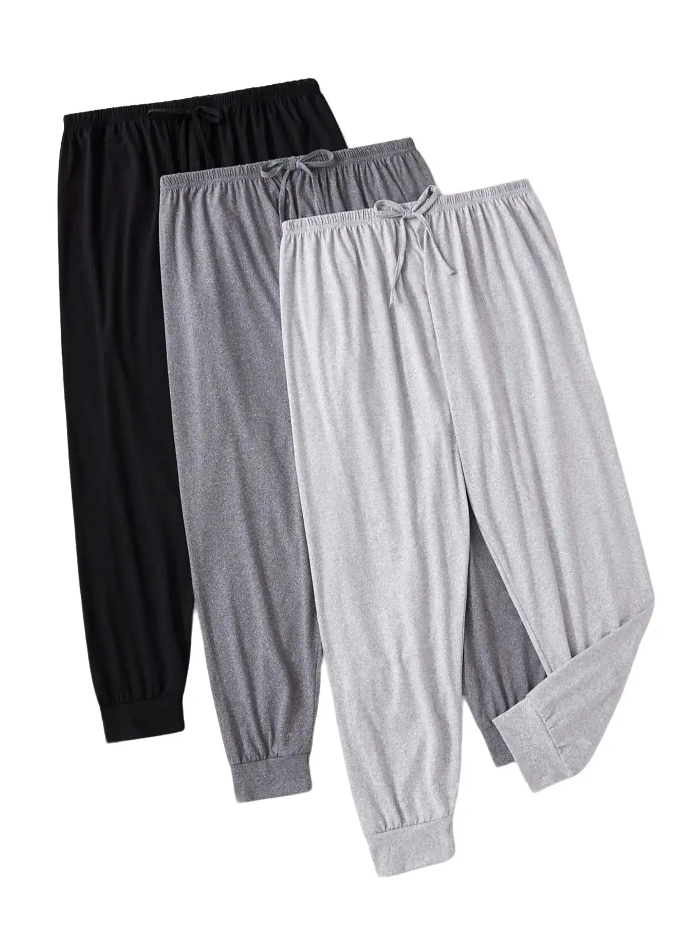 【 Plus Size】 Solid Color Bow Decor Pajama Pants, Casual Basic Lady Comfy Minimalist Lounge Trousers for Women, Women's Sleepwear for All Seasons, Wome