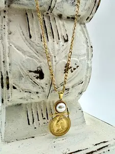 Macy Coin Necklace by ChansuttPearls