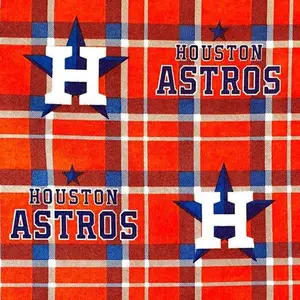 Astros Flannel Fabric