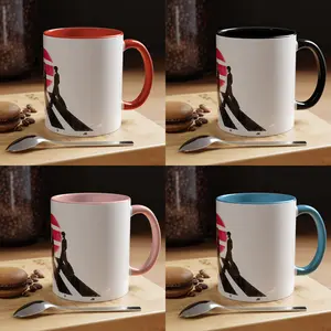 [Mug] 13Tan Ceramic 11oz 15oz Mug, Accent Mug for Fans