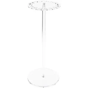 Plymor Clear Acrylic Rotating Necklace Display Stand Holder