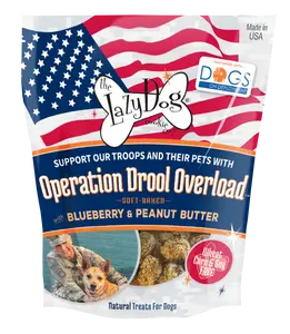 Operation Drool Overload Blueberry & Peanut Butter - Mutt Mallows - Soft Baked Natural Treats for Dogs from The Lazy Dog Cookie Co.