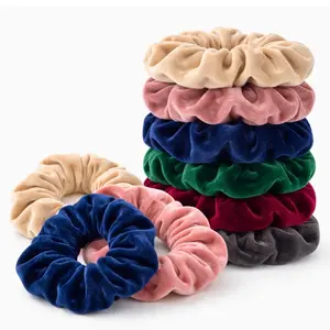 Prince Hair Company Handmade 2 pc Velvet Scrunchie Set for Damage-Free Hair Styling Small Size 3.9 Inches Soft Premium Material