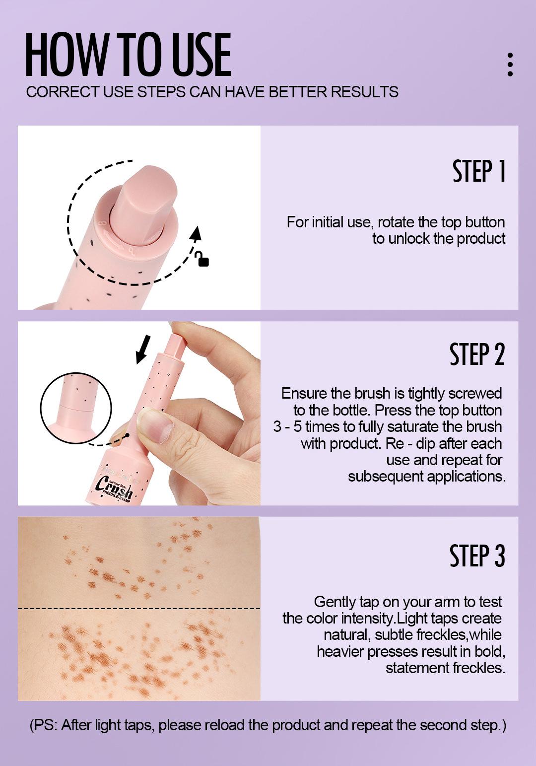 Natural Simulation Freckle Pen, Water-Resistant, Sweat-Proof, Quick-Dry Freckle Stamp Makeup Pen  Flawless Cosmetic