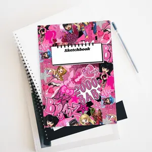Bratz-Inspired Sketchbook: Retro Fun Journal, Trendy Gift for Kids, Creative Keepsake, Artsy Notebook, Unique Stationery