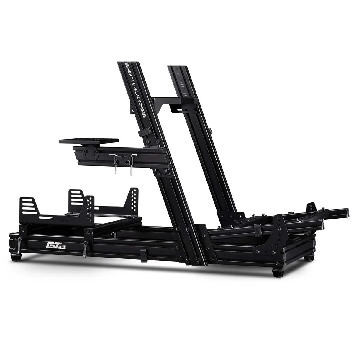 Next Level Racing GTElite Wheel Plate Edition Racing Simulator Cockpit - Metal Frame, Single Rider Cockpit Seat, Gaming Furniture for Indoor Use, Rectangular