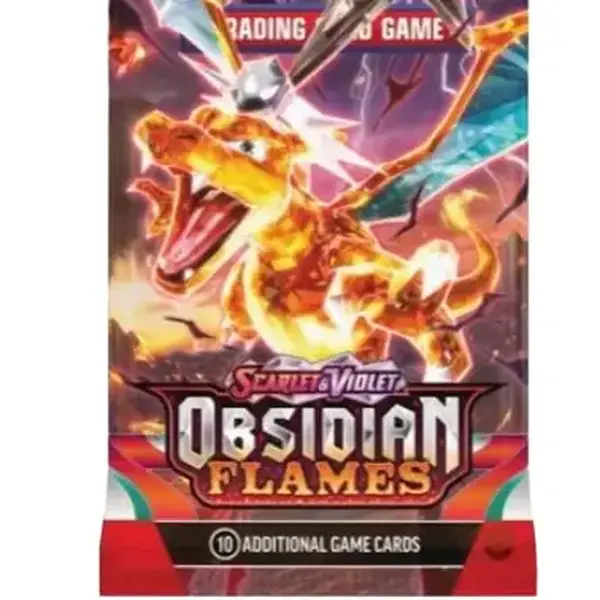 Scarlet & Violet -,Obsidian Flames Pack - Trading Card Game with 10 Additional Cards