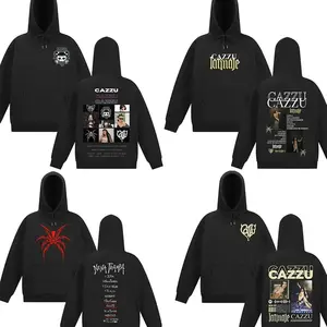 [ Collection Singer Cazzu ] Singer Cazzu Latinaje Tour 2026 Vintage Graphic Hoodie Men Women Harajuku Pullover Long-sleeved Loose Thick Aesthetic Sweatshirt 08N