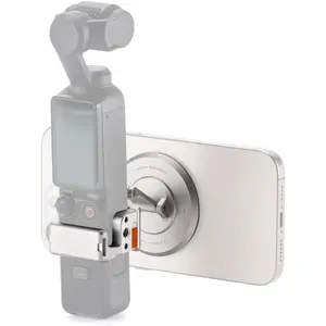 Accessory Mounting Kit Compatible with   Pocket 3, 4, & Xtra Muse | Dual Articulation  Mount Adapter with  Cushion - Titanium White