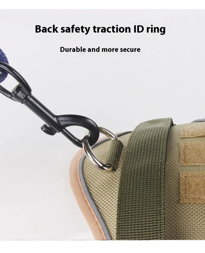 Reflective Adjustable Dog Harness for Medium Large Dog Labrador Army Oxford Cloth Training Vest Walk The Dog Comfortable Durable