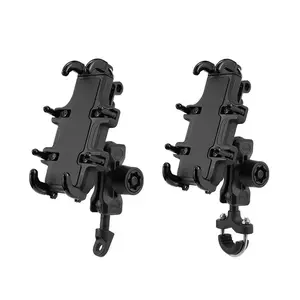 Motorcycle Phone Navigation Mount Shockproof Electric Scooter Bike Car Mount Shock Absorption Phone Holder Charging Anti-Shake Mount